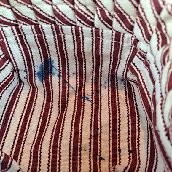 Vintage 1993 Longaberger Mini Basket With Handle & Fabric Liner - Picture 7 of 7